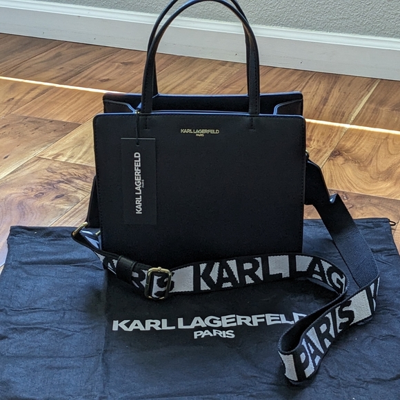 Karl Lagerfeld Maybelle Studded Bottom Crossbody Removable Strap + Dust Bag Nwt - Picture 4 of 10